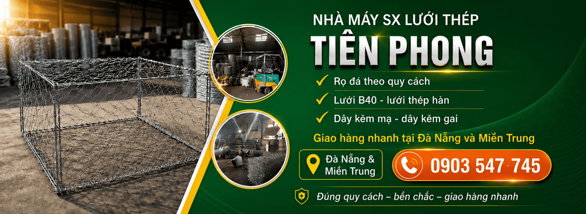 Slide sản phẩm lưới thép Tiên Phong